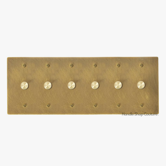 <tc>KLAS</tc> / مفتاح ديمر دوار من النحاس (4-عصابة)