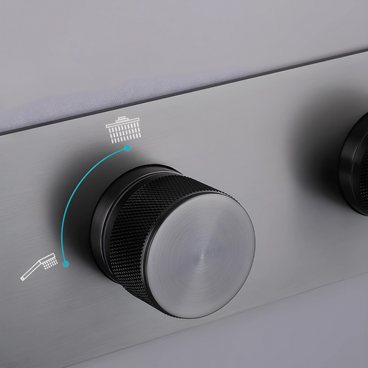 MIDAS / Knurled Brass Shower System