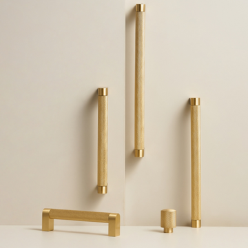 LOUIS / Solid Brass Knurled Handles