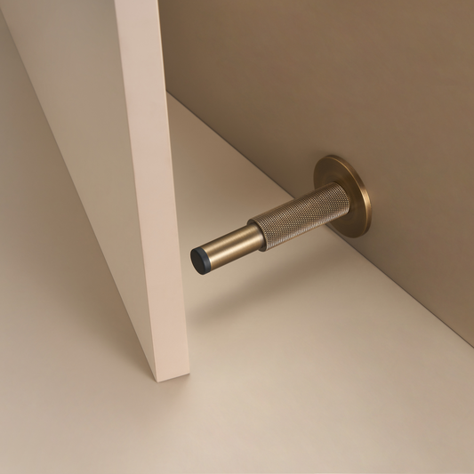 Mogle / Knurled Messing Türstopp