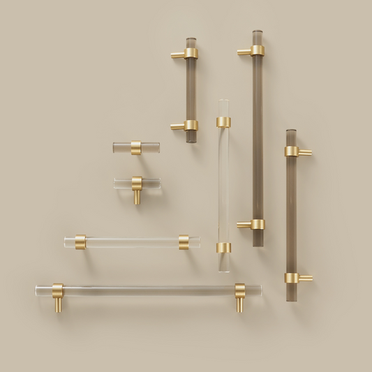 VITRE / Acrylic & Brass Handles