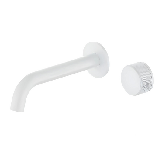 SENSIAL / Wall-Mounted Knurled Brass Bathroom Faucet