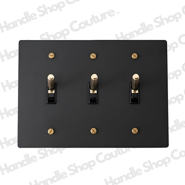 KLAS / Brass Light Switch (3-Gang)