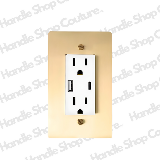 KLAS / Brass US Outlet (1-Gang)