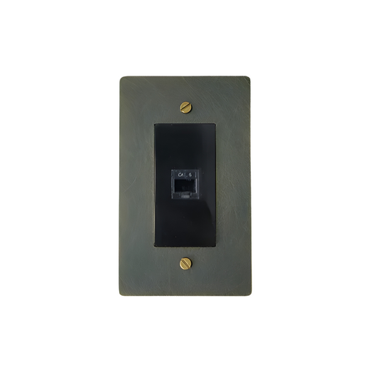 <tc>KLAS</tc> / Porta telefonica RJ11 in ottone (1-gang)