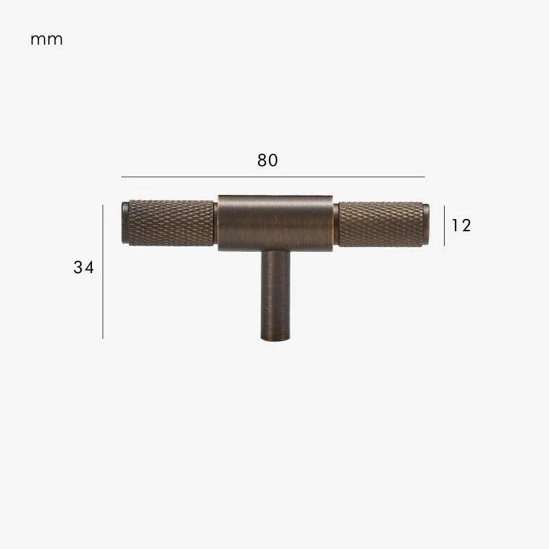 BOSPORUS / Solid Brass T-Pull - Handle Shop Couture