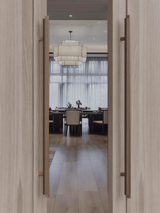 IRIS / Long Entrance Door Handles Push Pull - Handle Shop Couture