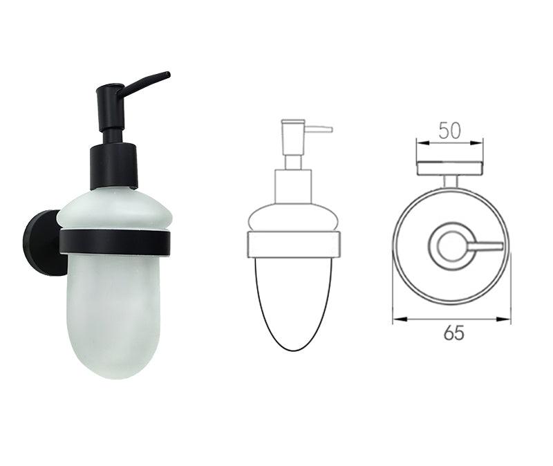 KOS / BATHROOM HARDWARE SET / KNURLED / MATTE BLACK - Handle Shop Couture