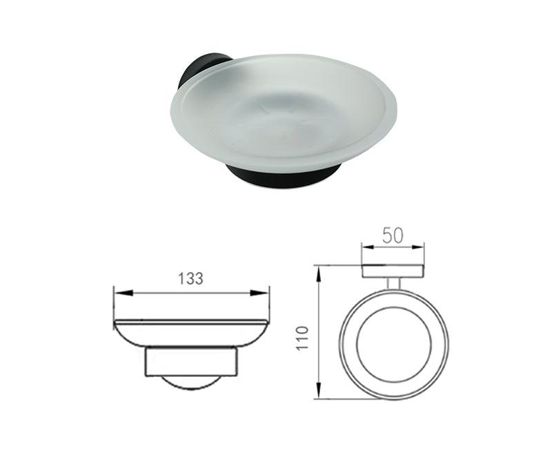 KOS / BATHROOM HARDWARE SET / KNURLED / MATTE BLACK - Handle Shop Couture