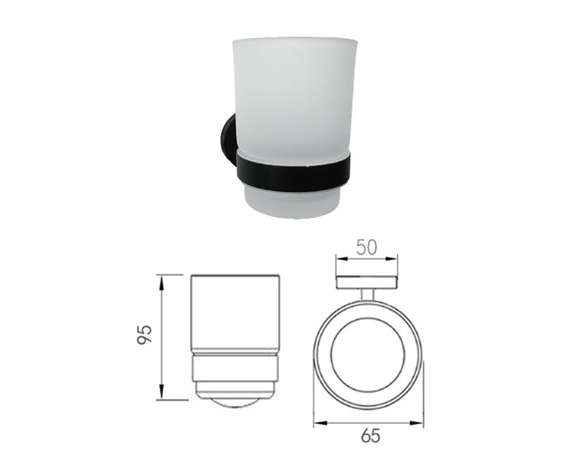 KOS / BATHROOM HARDWARE SET / KNURLED / MATTE BLACK - Handle Shop Couture