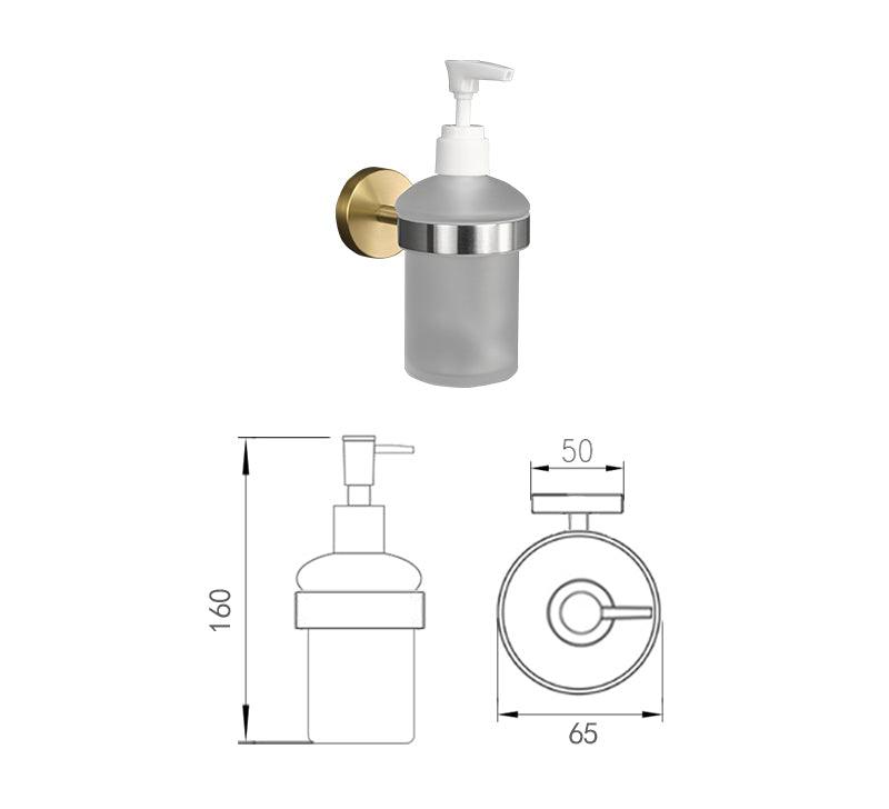 KOS / KNURLED BATHROOM HARDWARE / BRUSHED STAINLESS STEEL & SATIN GOLD - Handle Shop Couture