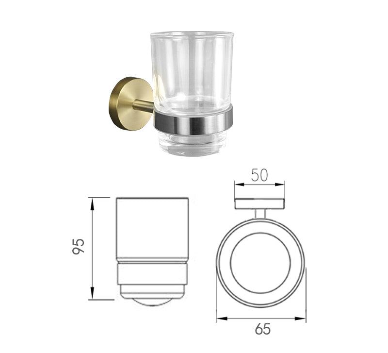KOS / KNURLED BATHROOM HARDWARE / BRUSHED STAINLESS STEEL & SATIN GOLD - Handle Shop Couture