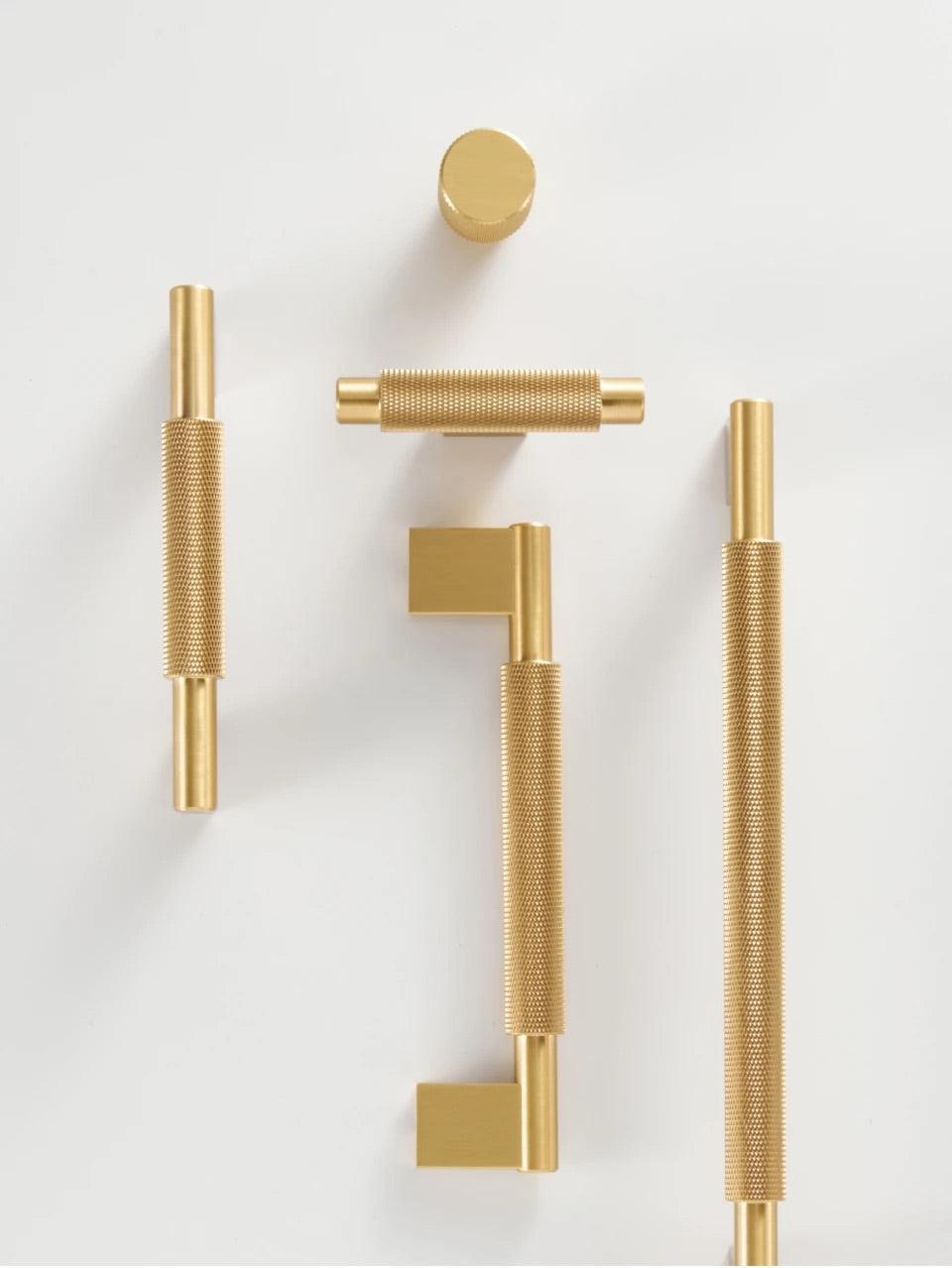 LACIE / Solid Brass Knurled Handles - Handle Shop Couture