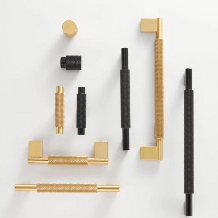 LACIE / Solid Brass Knurled Handles - Handle Shop Couture