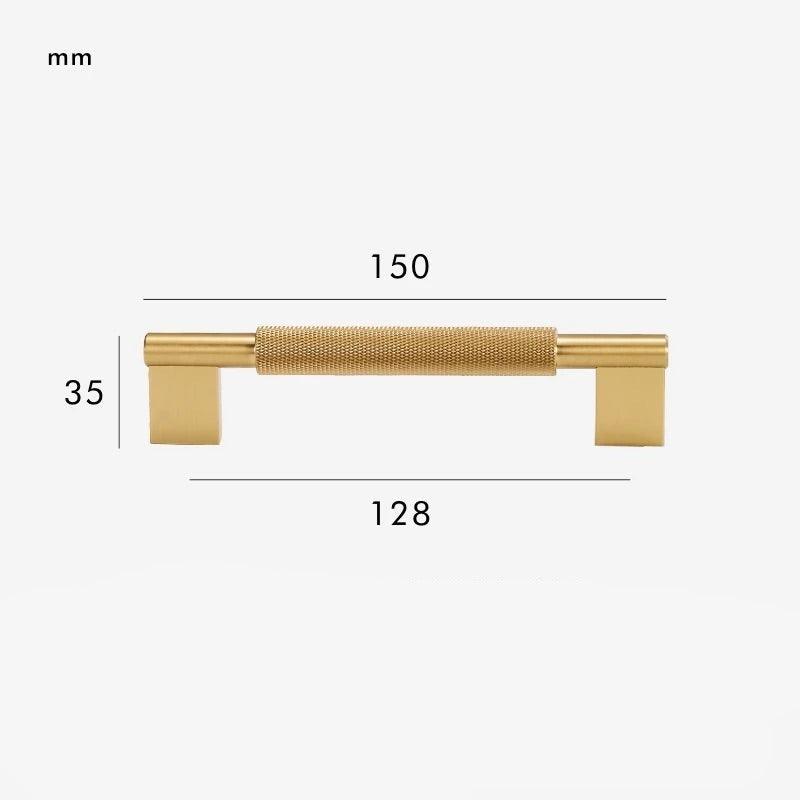 LACIE / Solid Brass Knurled Handles - Handle Shop Couture