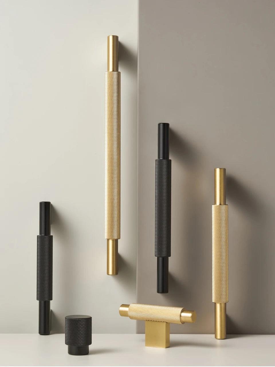 LACIE / Solid Brass Knurled Handles - Handle Shop Couture