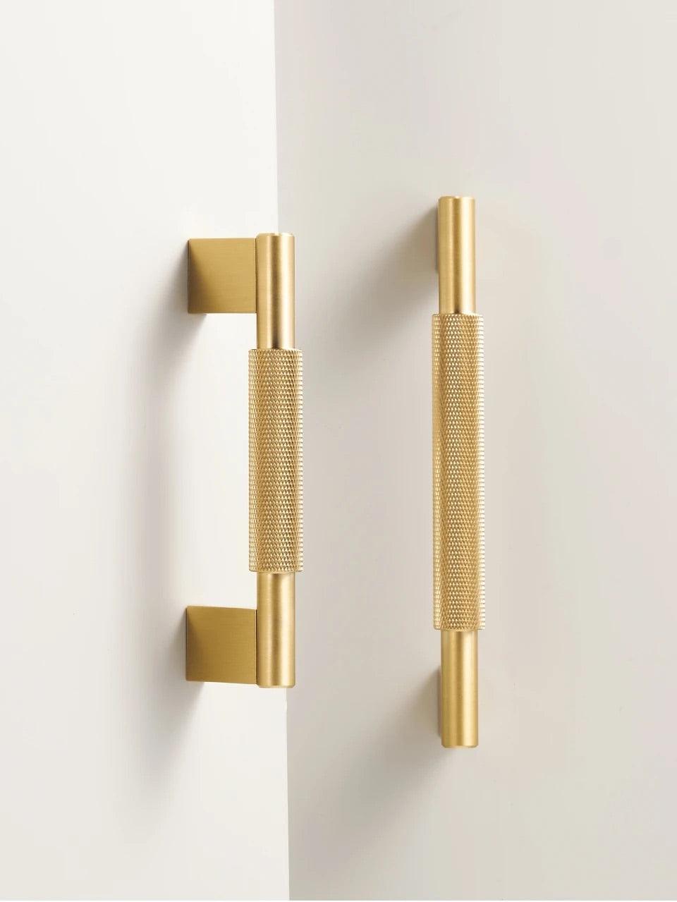 LACIE / Solid Brass Knurled Handles - Handle Shop Couture