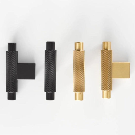 LACIE / Solid Brass Knurled T-Bar - Handle Shop Couture