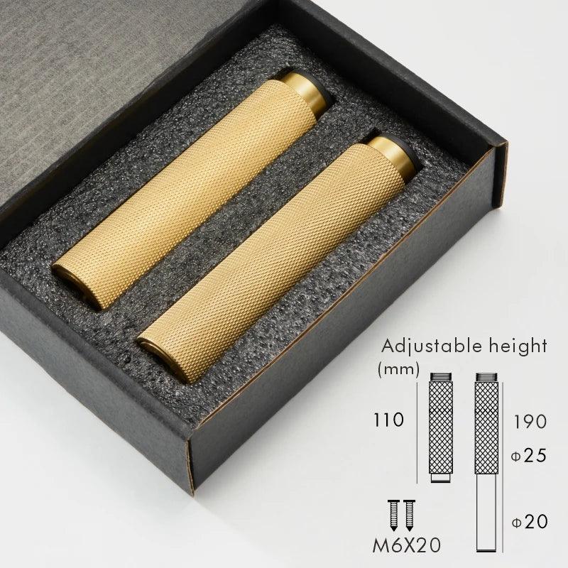 LACIE / Solid Knurled Brass Furniture Legs - Handle Shop Couture