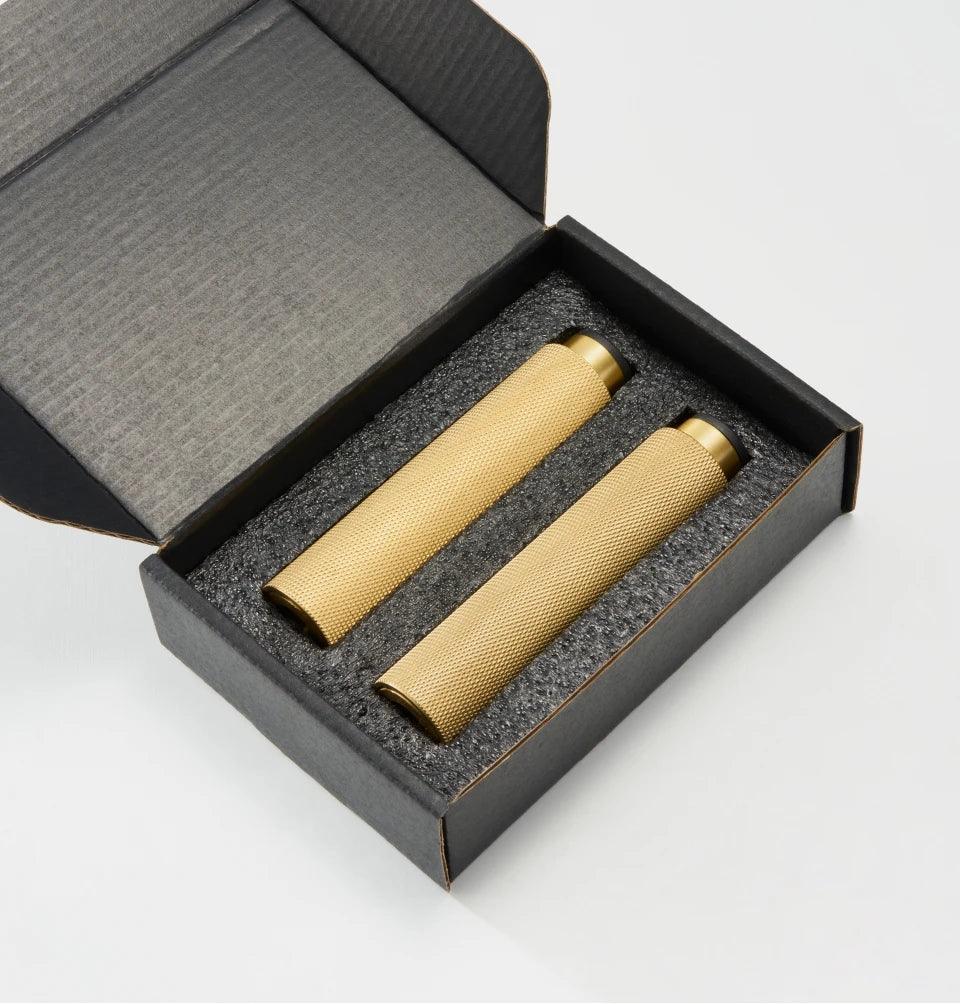 LACIE / Solid Knurled Brass Furniture Legs - Handle Shop Couture