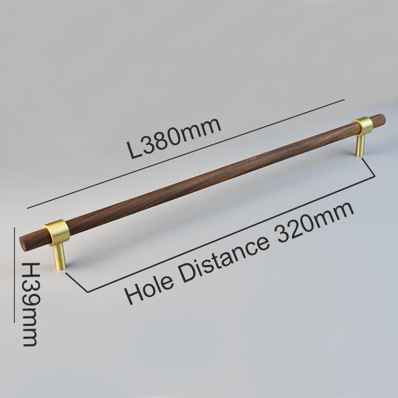MENELAOS / Walnut & Solid Brass Handles - Handle Shop Couture