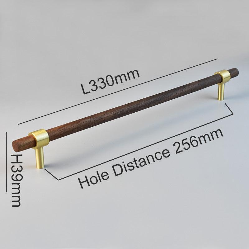 MENELAOS / Walnut & Solid Brass Handles - Handle Shop Couture