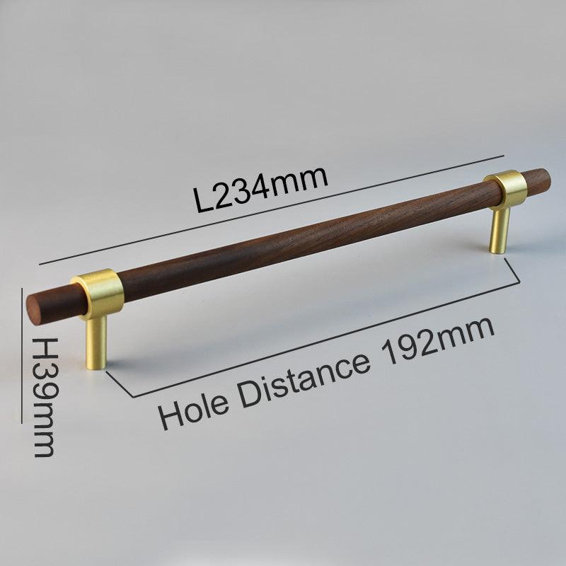 MENELAOS / Walnut & Solid Brass Handles - Handle Shop Couture