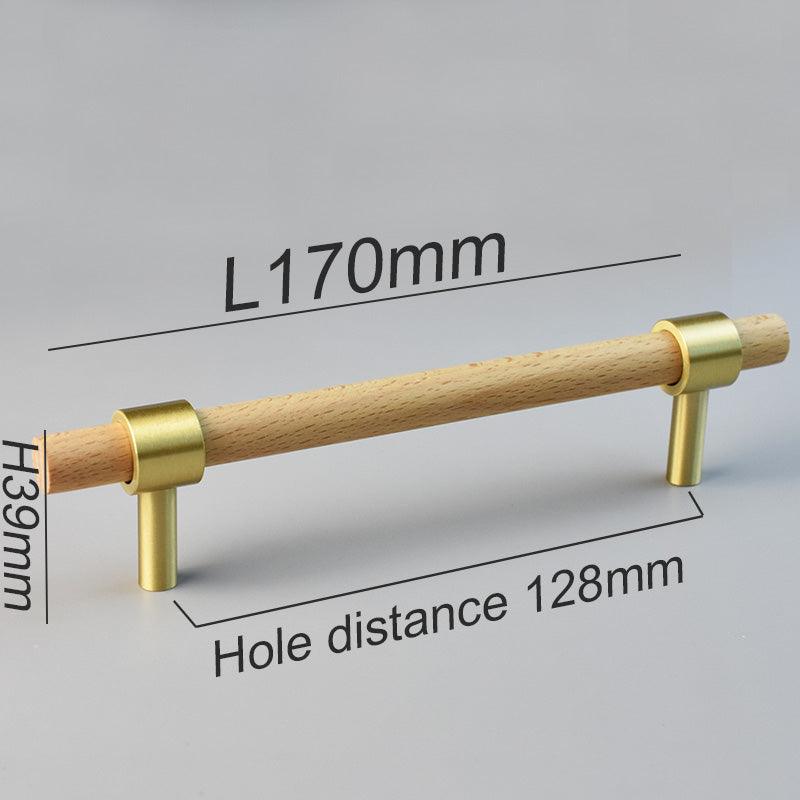 MENELAOS / Walnut & Solid Brass Handles - Handle Shop Couture