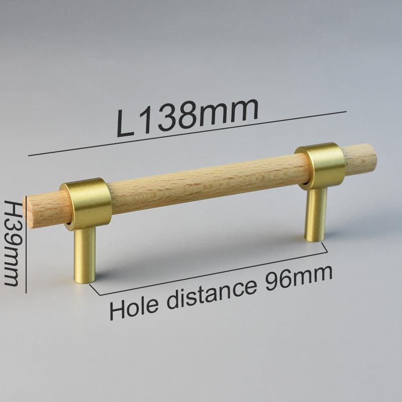 MENELAOS / Walnut & Solid Brass Handles - Handle Shop Couture