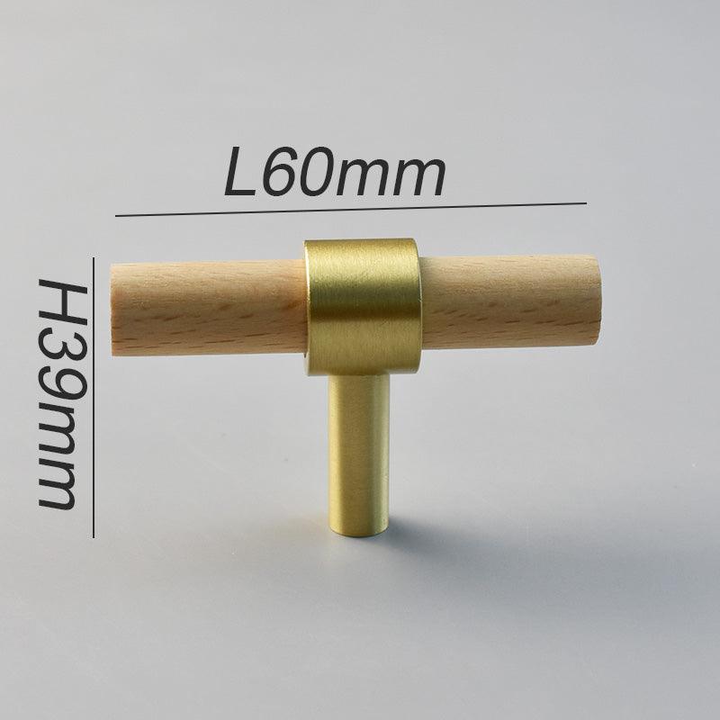 MENELAOS / Walnut & Solid Brass Handles - Handle Shop Couture