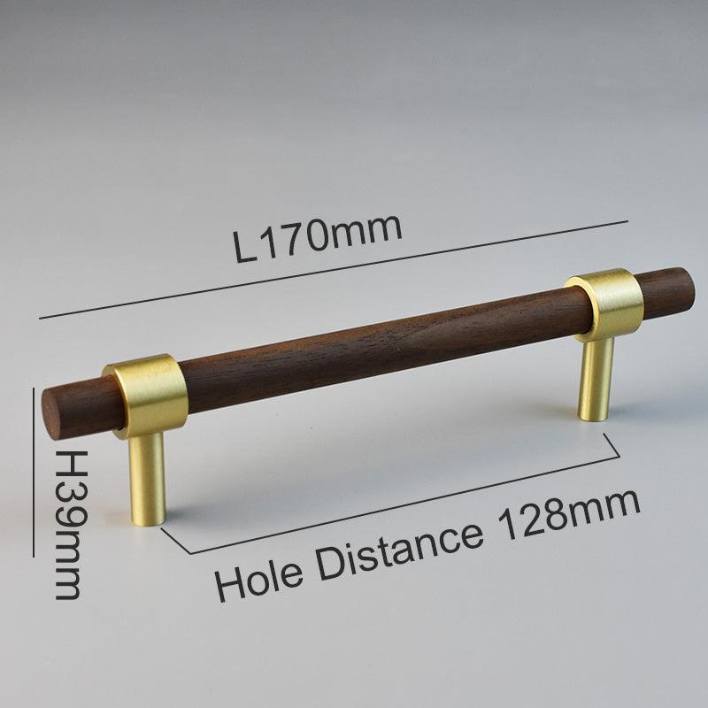 MENELAOS / Walnut & Solid Brass Handles - Handle Shop Couture