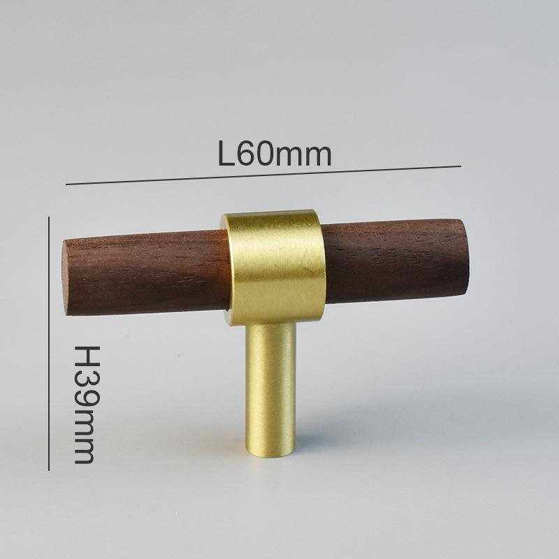 MENELAOS / Walnut & Solid Brass Handles - Handle Shop Couture