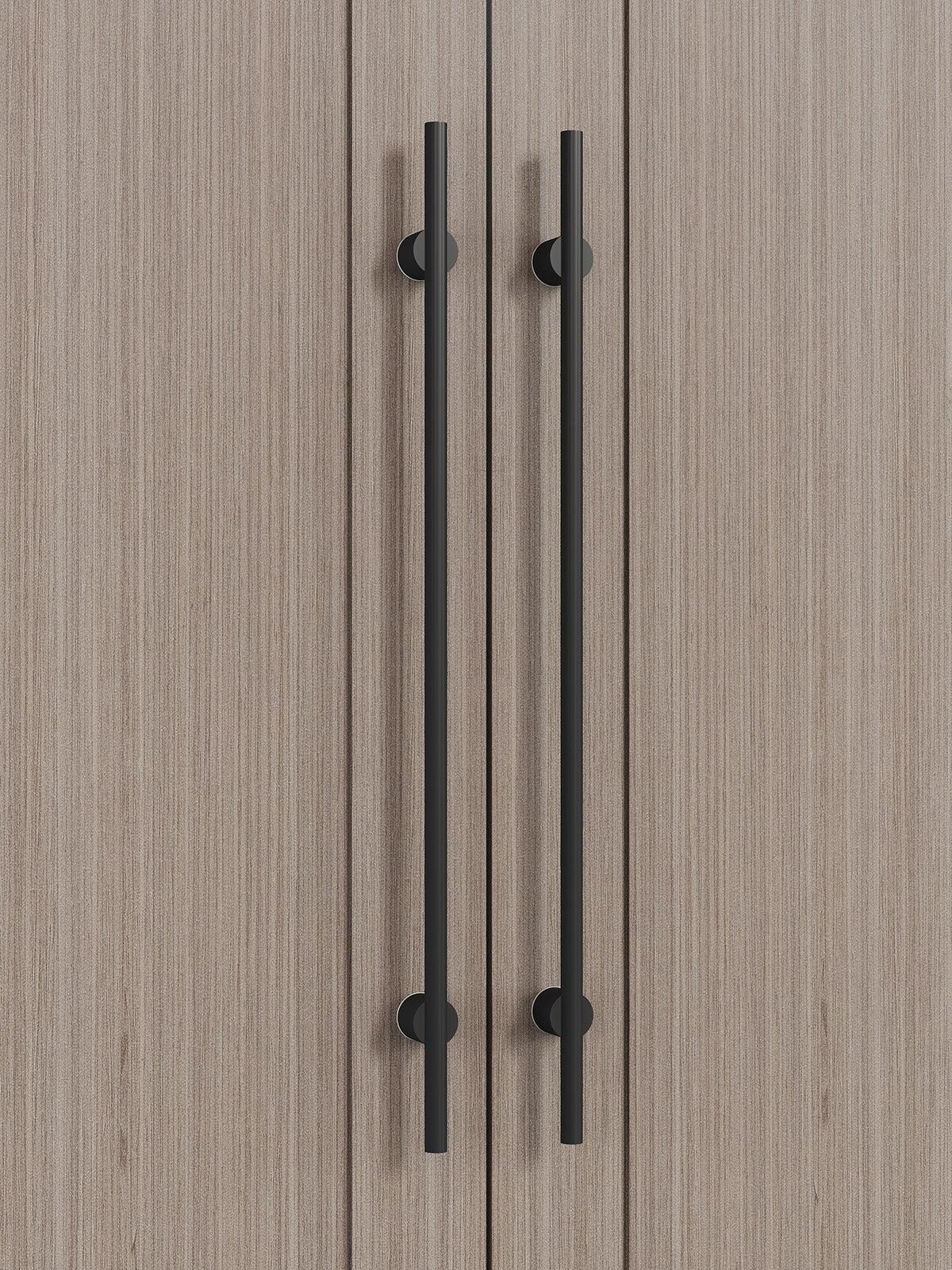 matte black entrance door handle