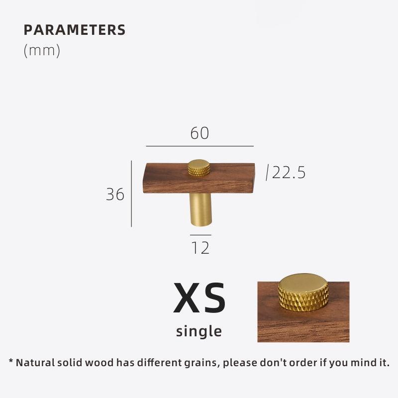 TAHTA / Walnut & Brass Handles - Handle Shop Couture
