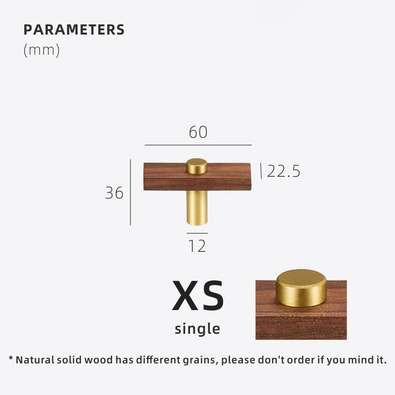 TAHTA / Walnut & Brass Handles - Handle Shop Couture