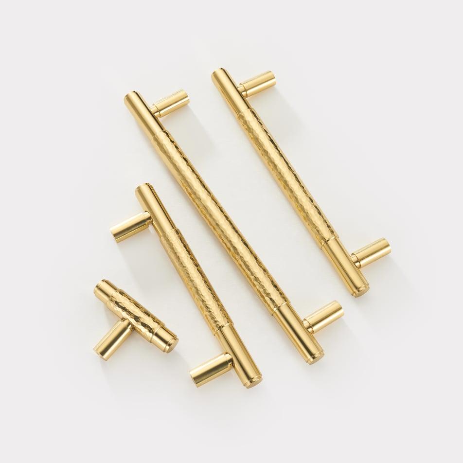ALZINA / SOLID BRASS HANDLES / HAMMERED - Handle Shop Couture
