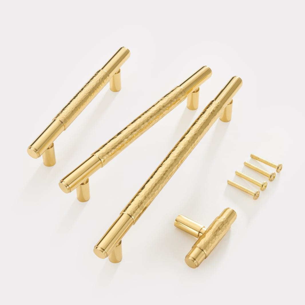 ALZINA / SOLID BRASS HANDLES / HAMMERED - Handle Shop Couture