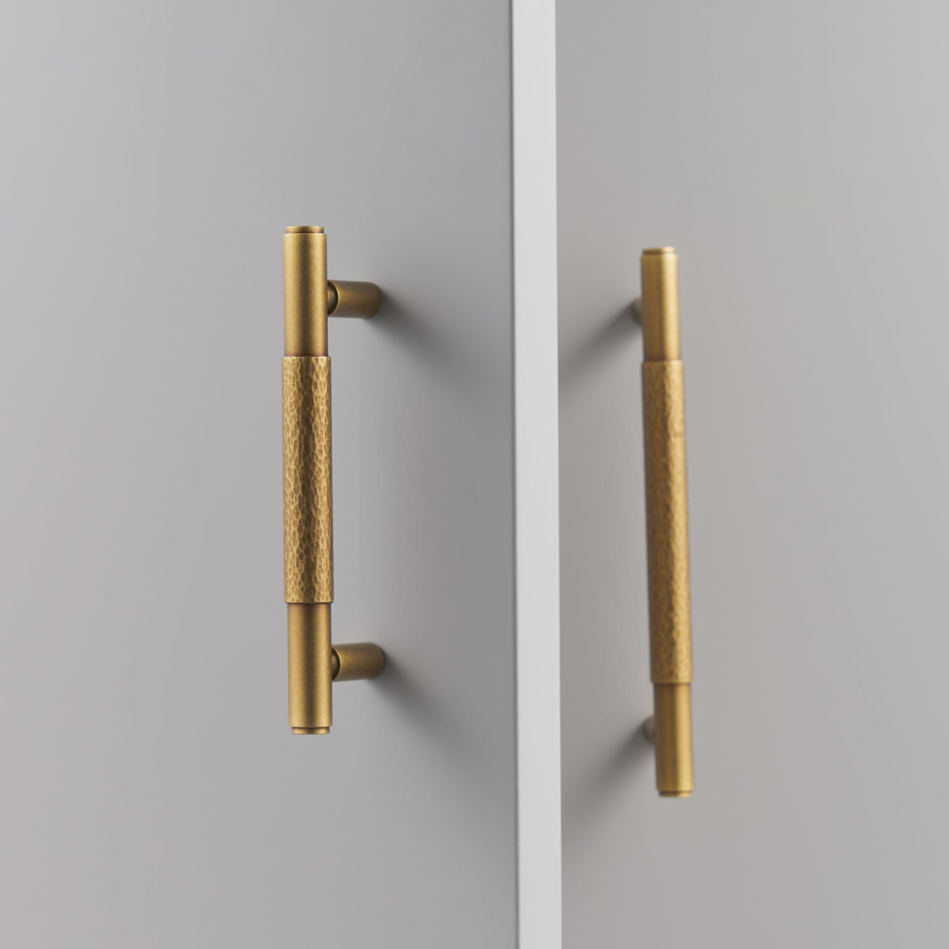 ALZINA / SOLID BRASS HANDLES / HAMMERED - Handle Shop Couture