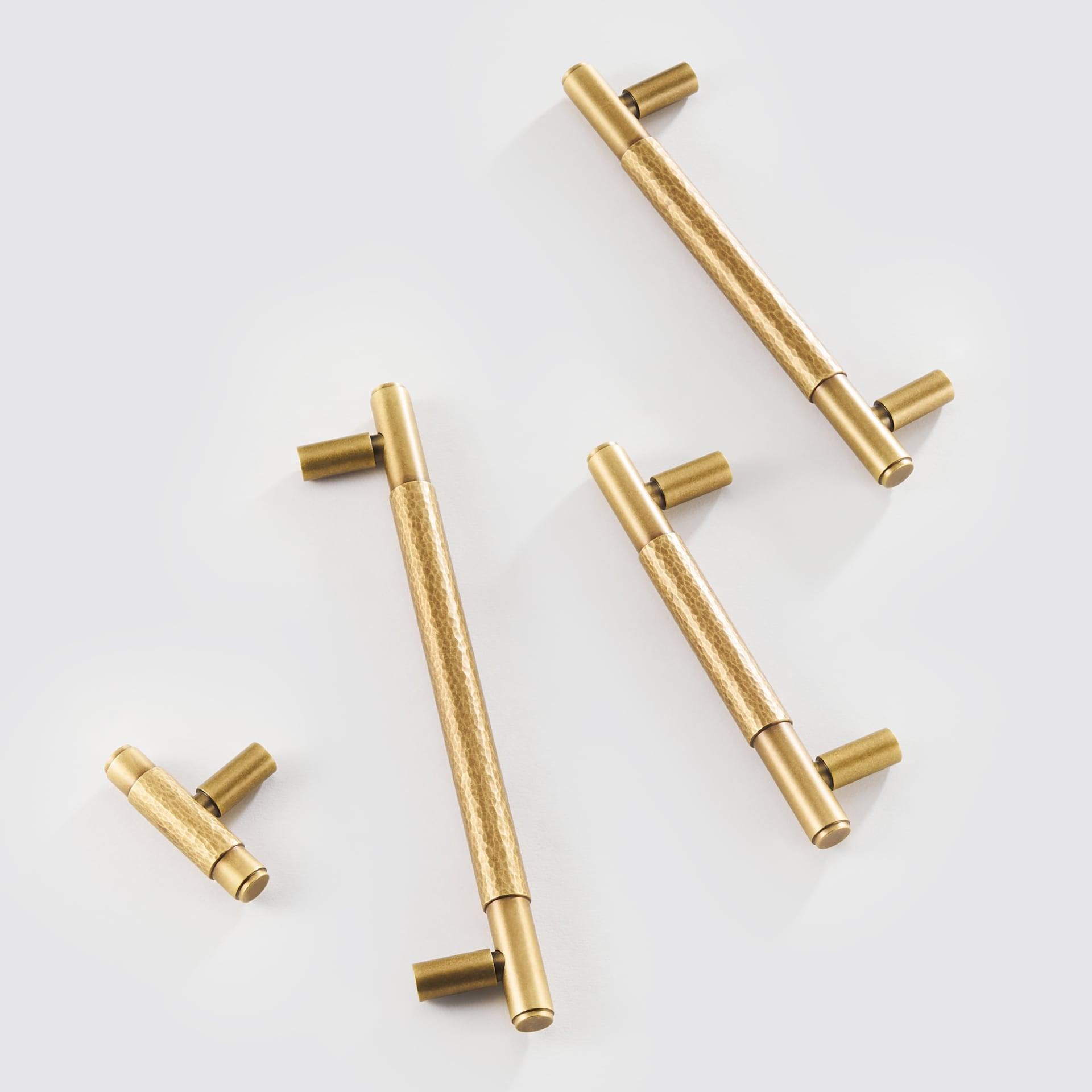 ALZINA / SOLID BRASS HANDLES / HAMMERED - Handle Shop Couture
