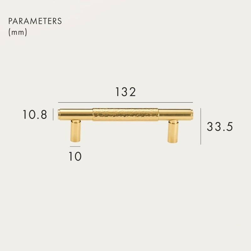 ALZINA / SOLID BRASS HANDLES / HAMMERED - Handle Shop Couture