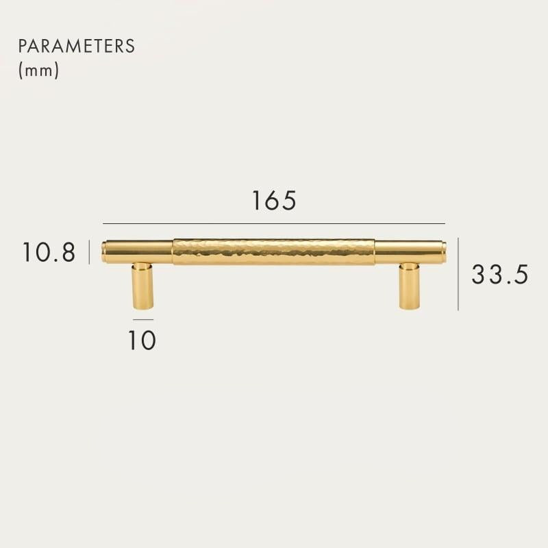 ALZINA / SOLID BRASS HANDLES / HAMMERED - Handle Shop Couture