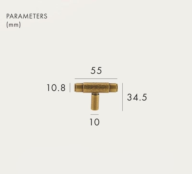 ALZINA / SOLID BRASS HANDLES / HAMMERED - Handle Shop Couture