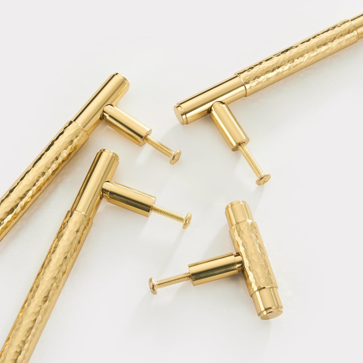 ALZINA / SOLID BRASS HANDLES / HAMMERED - Handle Shop Couture