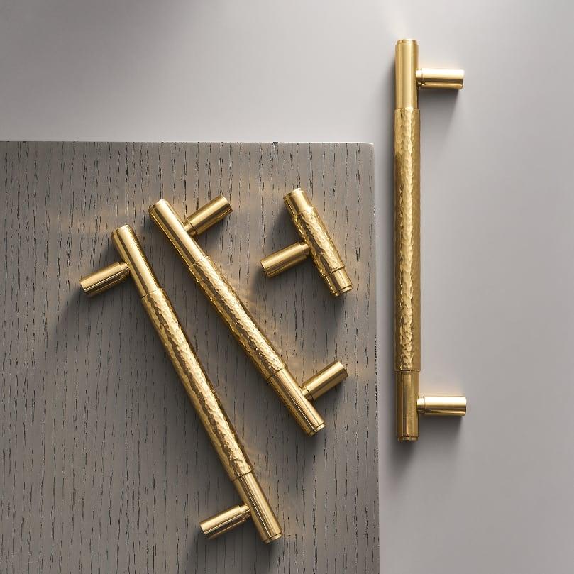 ALZINA / SOLID BRASS HANDLES / HAMMERED - Handle Shop Couture