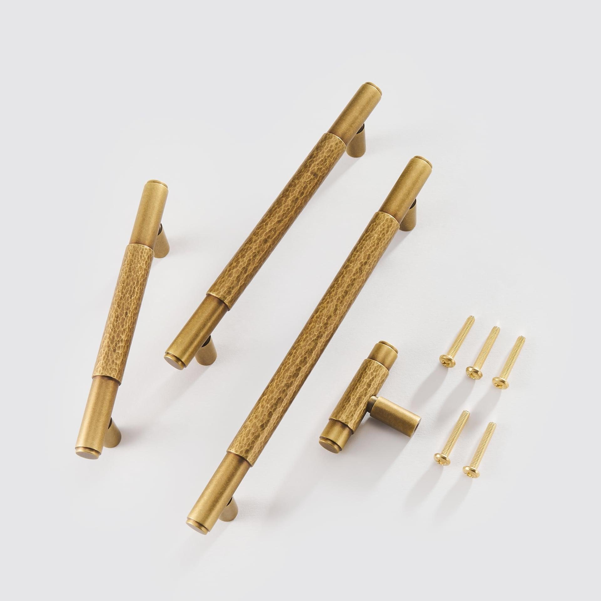 ALZINA / SOLID BRASS HANDLES / HAMMERED - Handle Shop Couture