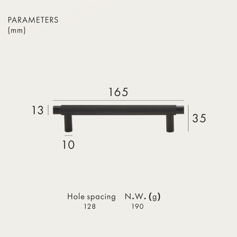 BURGAS / SOLID BRASS HANDLES / KNURLED - Handle Shop Couture