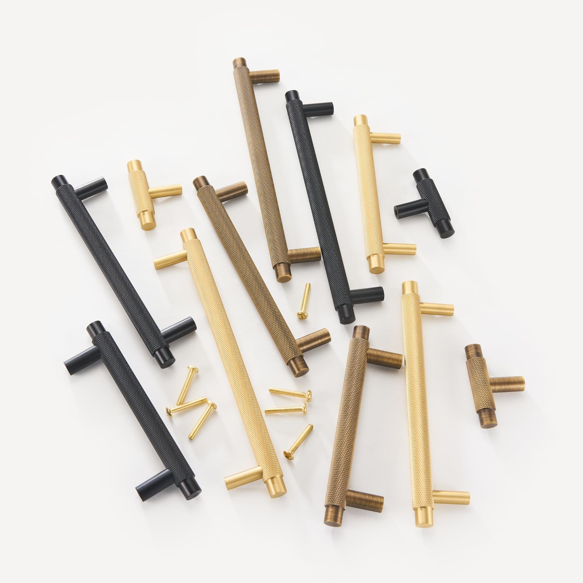 BURGAS / SOLID BRASS HANDLES / KNURLED - Handle Shop Couture