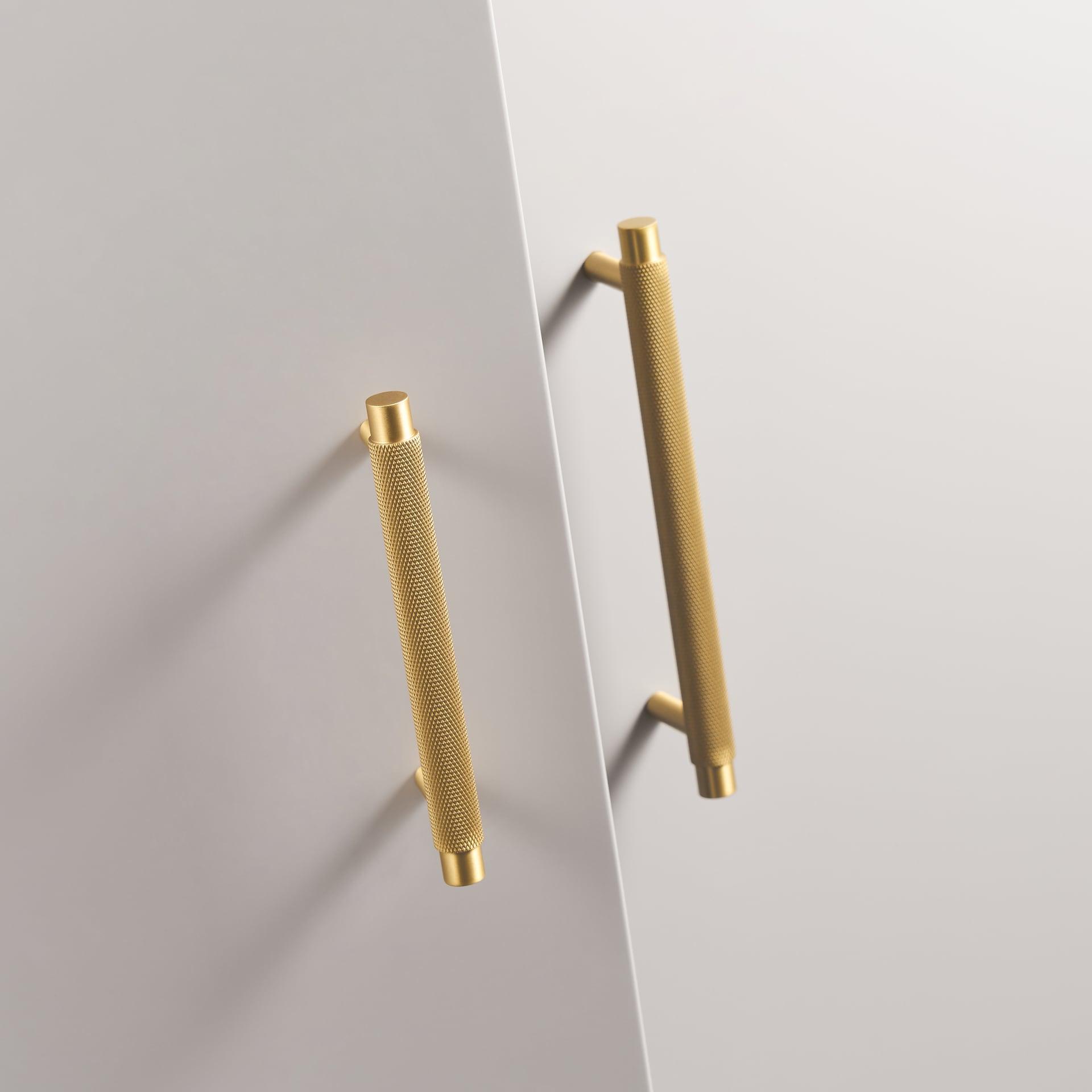 BURGAS / SOLID BRASS HANDLES / KNURLED - Handle Shop Couture