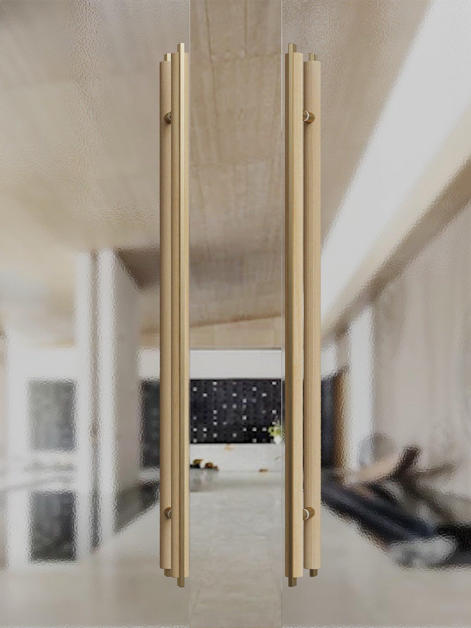 IRIS / Long Entrance Door Handles Push Pull - Handle Shop Couture