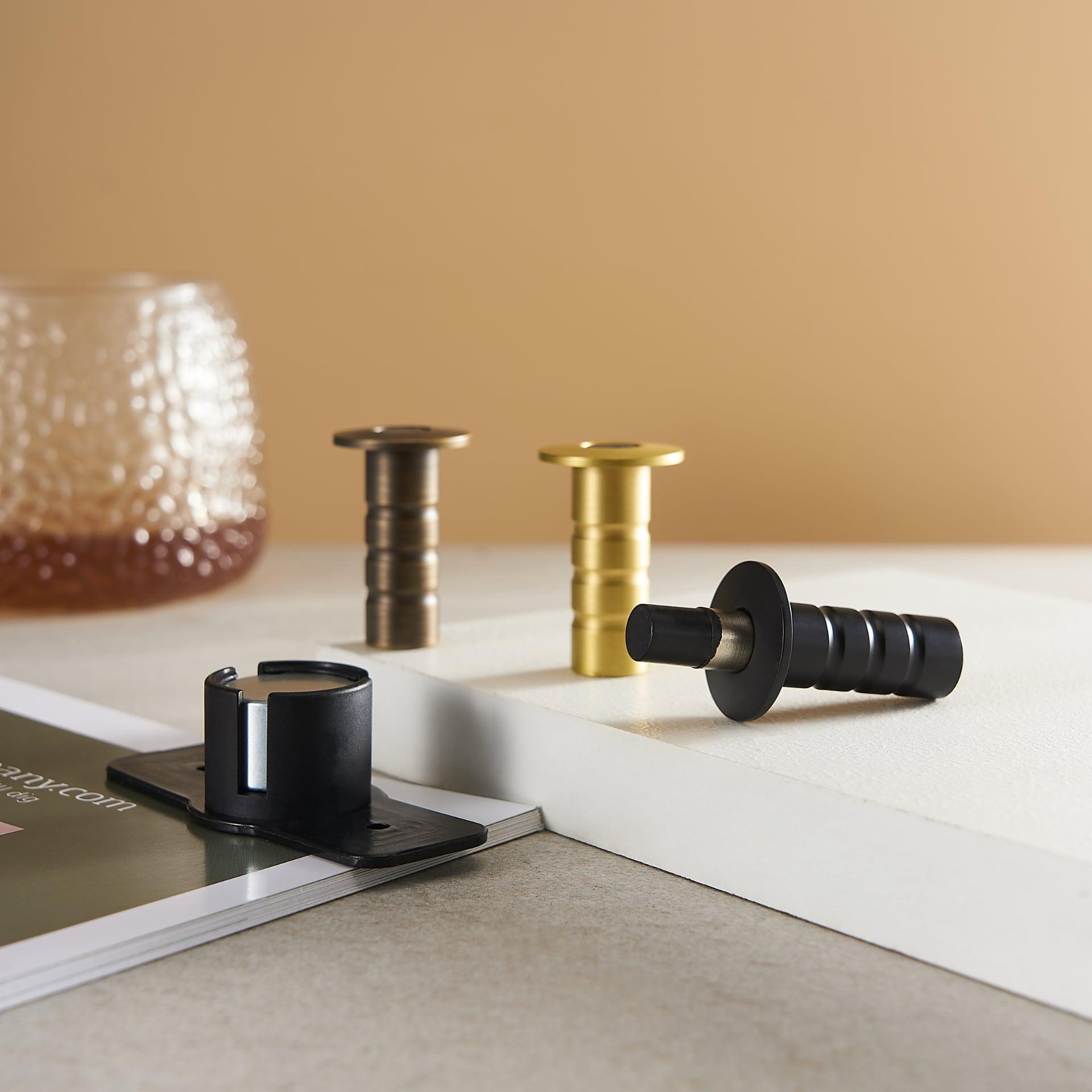 JUNIO / MAGNETIC BRASS DOOR STOP - Handle Shop Couture